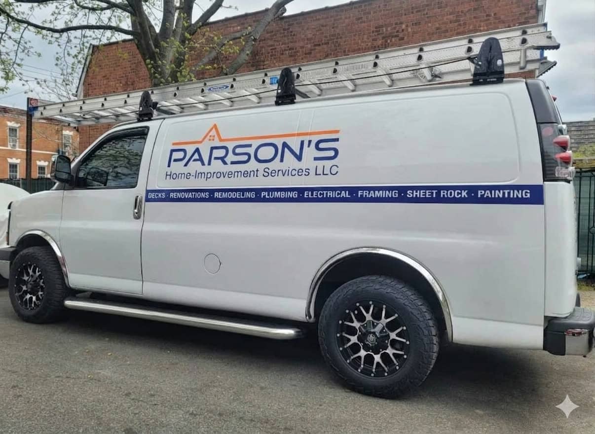Parson's Home Improvement Services branded van